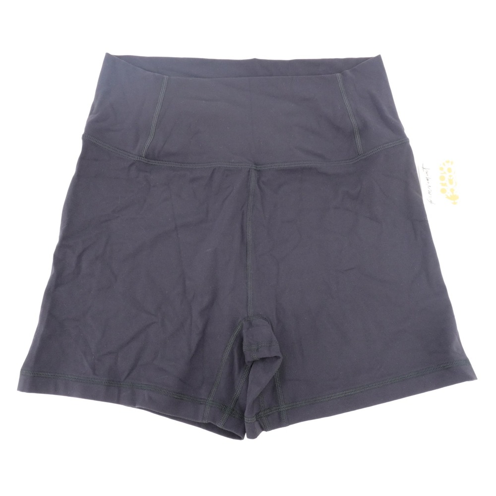 Free People Movement Womens High-Rise Biker Shorts Black OB1751733 Size L NEW